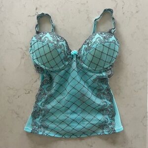 🩵🫧 SOLD 🫧🩵 Vintage Lace Corset Top